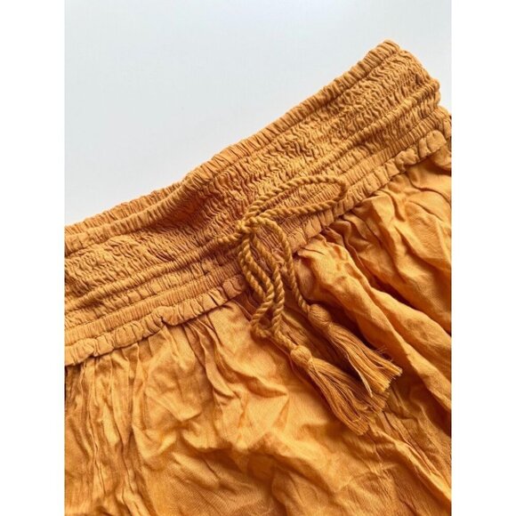 Aritzia WILFRED Nanterre Amber Earth Gold Modal Culottes Cropped Pants, Size S - Picture 6 of 15